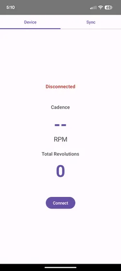 App disconnected from bike